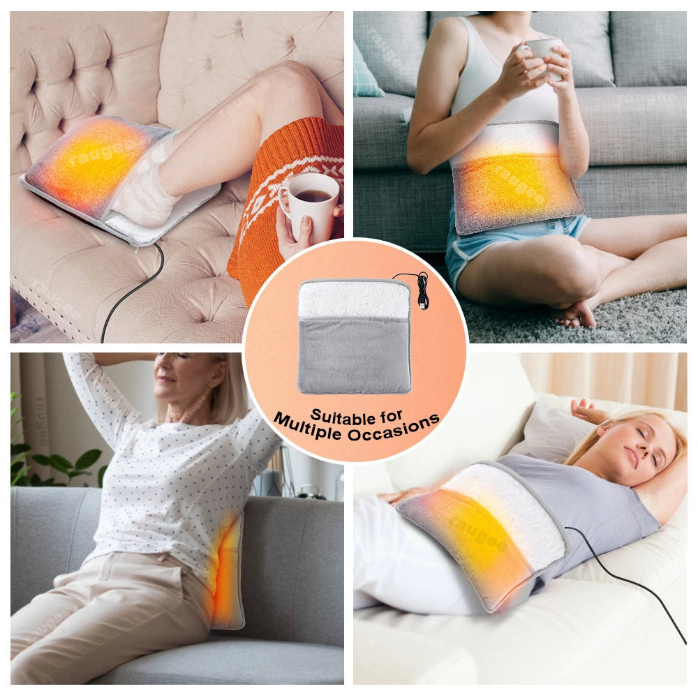 USB Electric Foot Warmer – Soft Plush Heating Pad for Home, Fast Heating