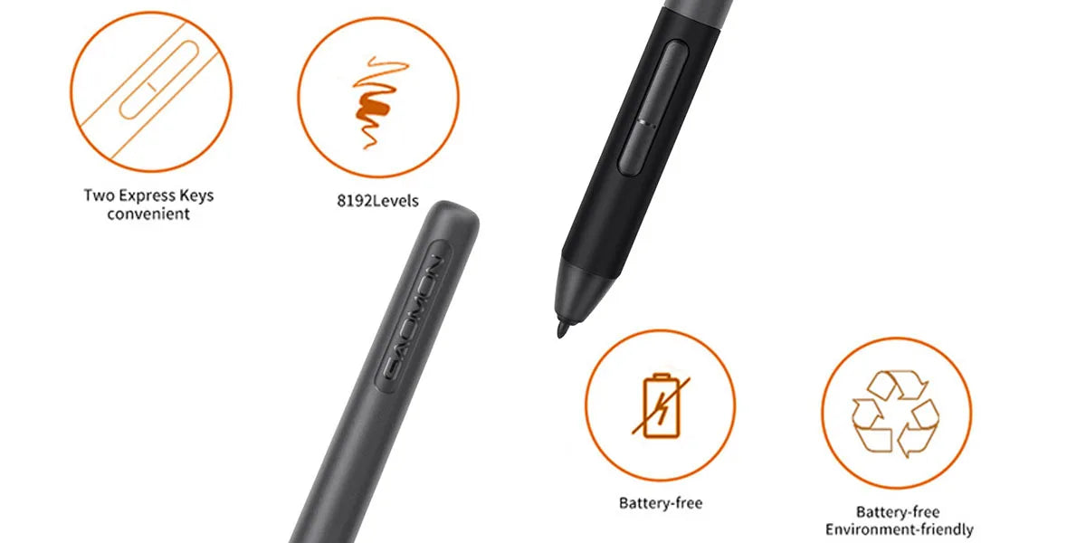 GAOMON PD1161 HD Graphics Drawing Tablet – IPS Screen, 8 Shortcut Keys & Battery-Free Pen