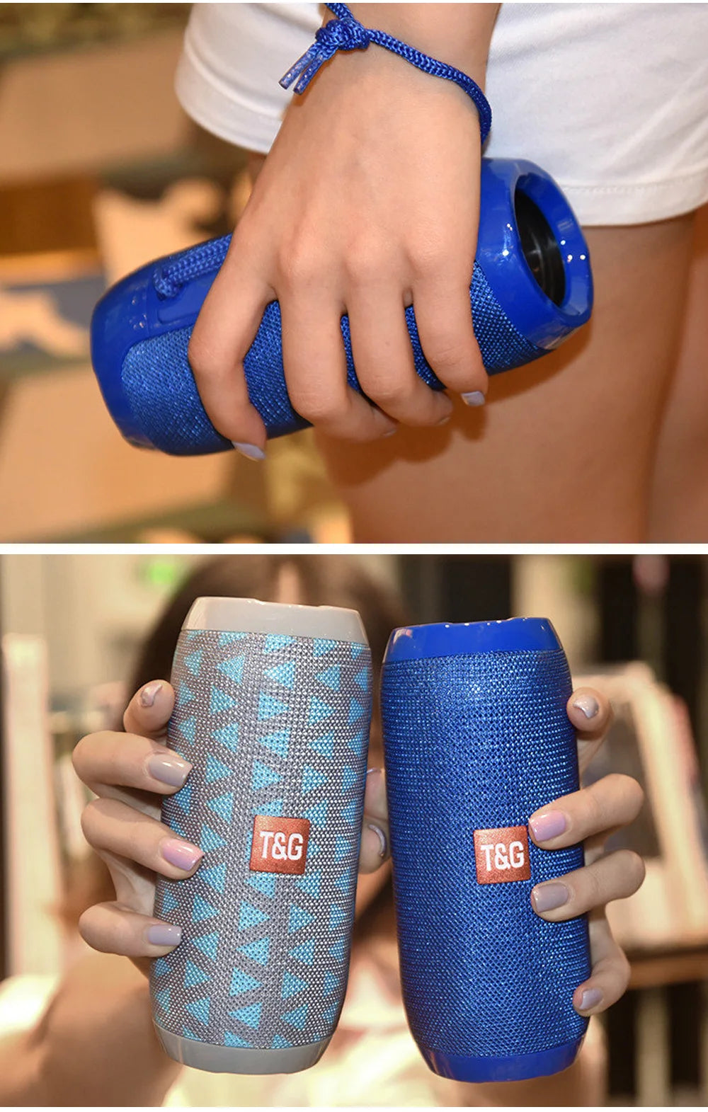 T&G TG117 Portable Bluetooth Speaker – Waterproof, TWS, TF Card & FM Radio