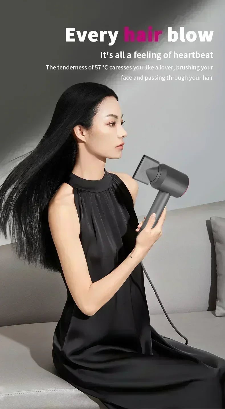 5-in-1 Professional Hair Dryer – Hot & Cold Air, Lightweight Thermostatic Styling Tool