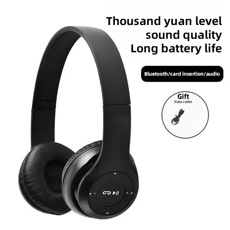 P47 Wireless Bluetooth Headphones – Noise-Cancelling