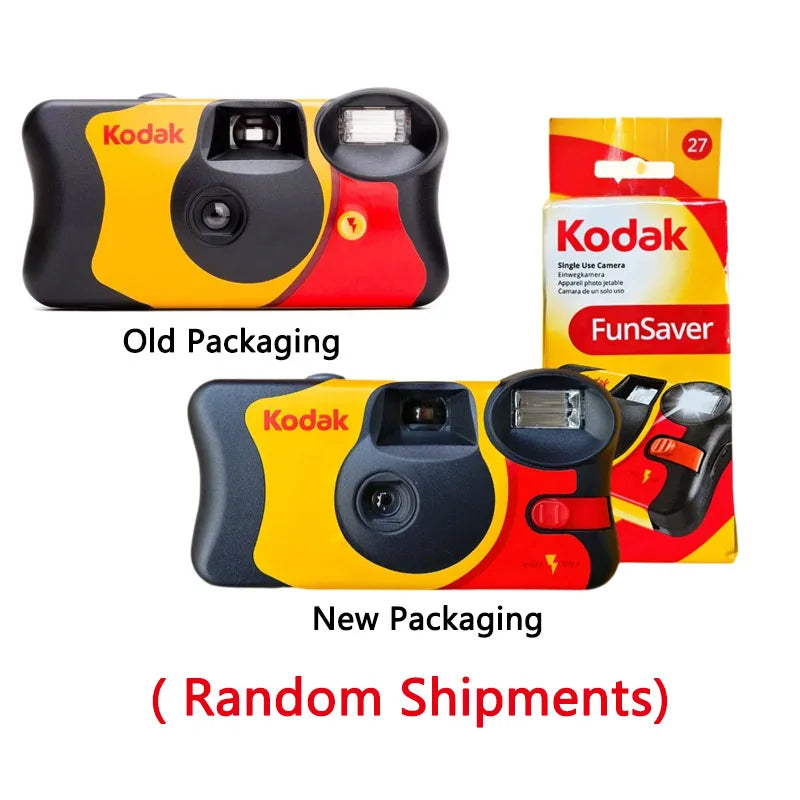 Kodak FunSaver Disposable Camera – Single Use, Flash, 27/39 Exposures