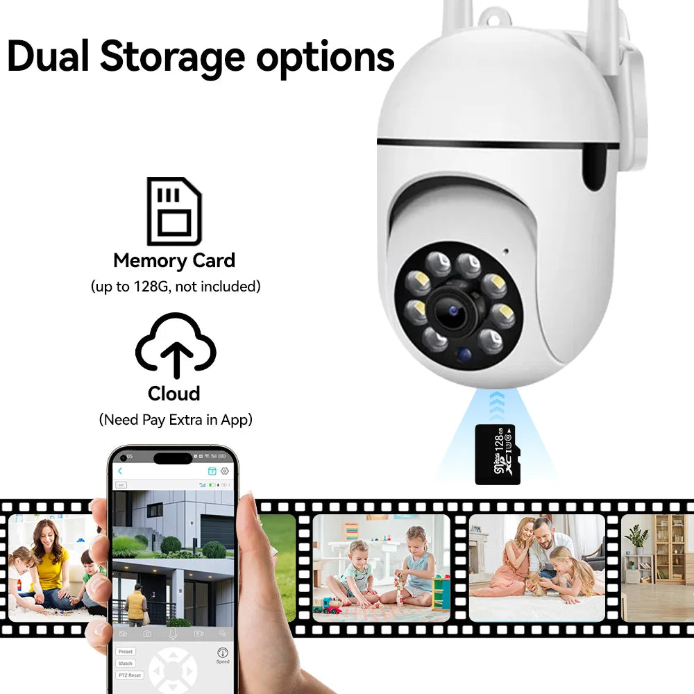O-Kam Pro 8MP WiFi IP Camera – 2.4G Wireless Home Security with 5X Zoom & Tracking