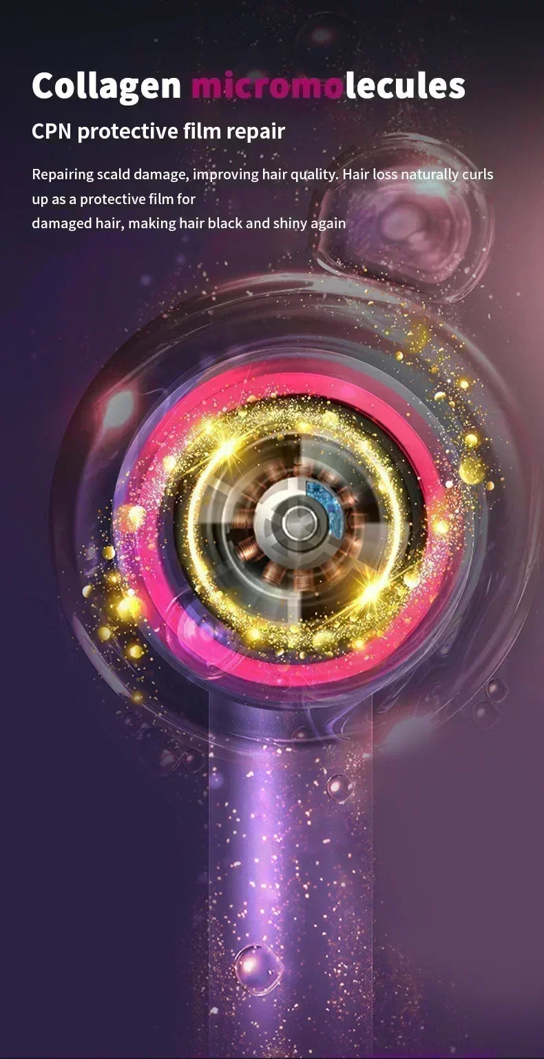 5-in-1 Professional Hair Dryer – Hot & Cold Air, Lightweight Thermostatic Styling Tool