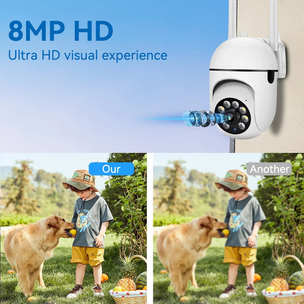 O-Kam Pro 8MP WiFi IP Camera – 2.4G Wireless Home Security with 5X Zoom & Tracking