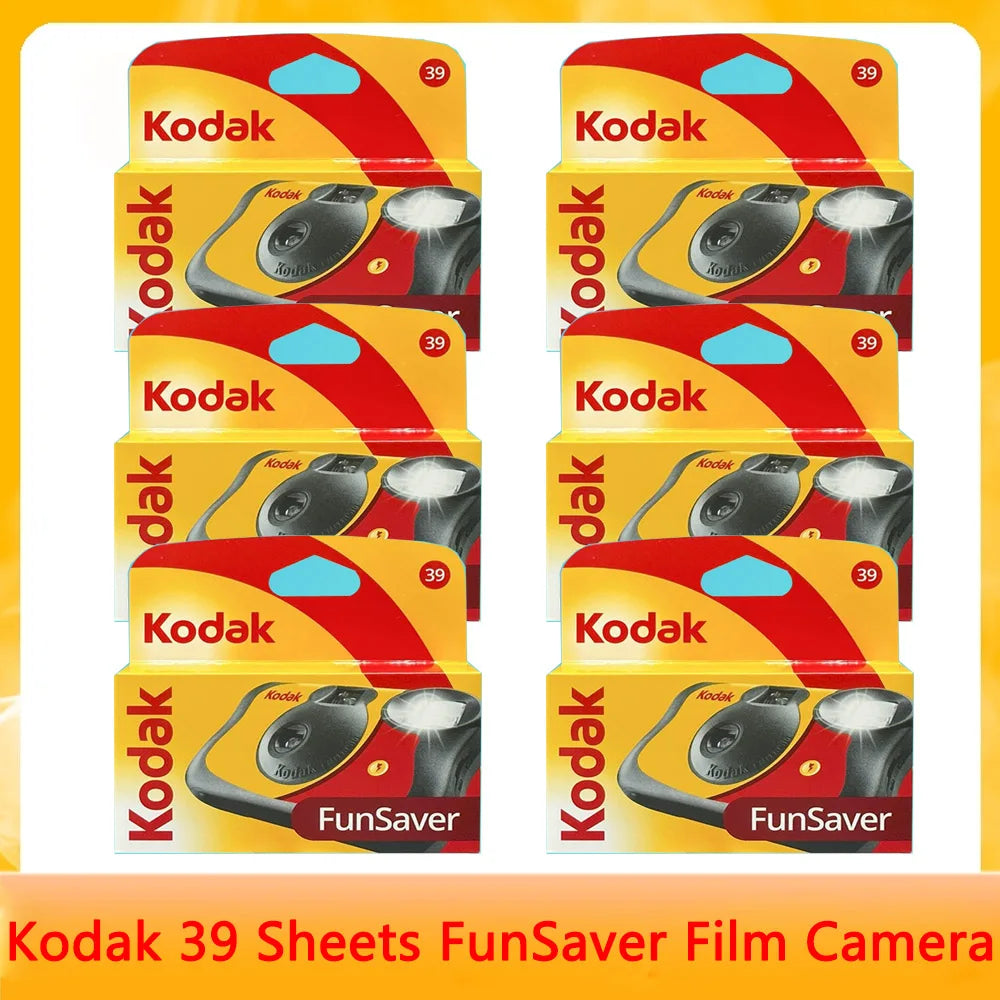 Kodak FunSaver Disposable Camera – Single Use, Flash, 27/39 Exposures
