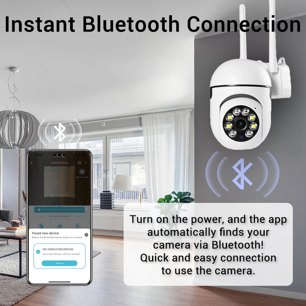O-Kam Pro 8MP WiFi IP Camera – 2.4G Wireless Home Security with 5X Zoom & Tracking