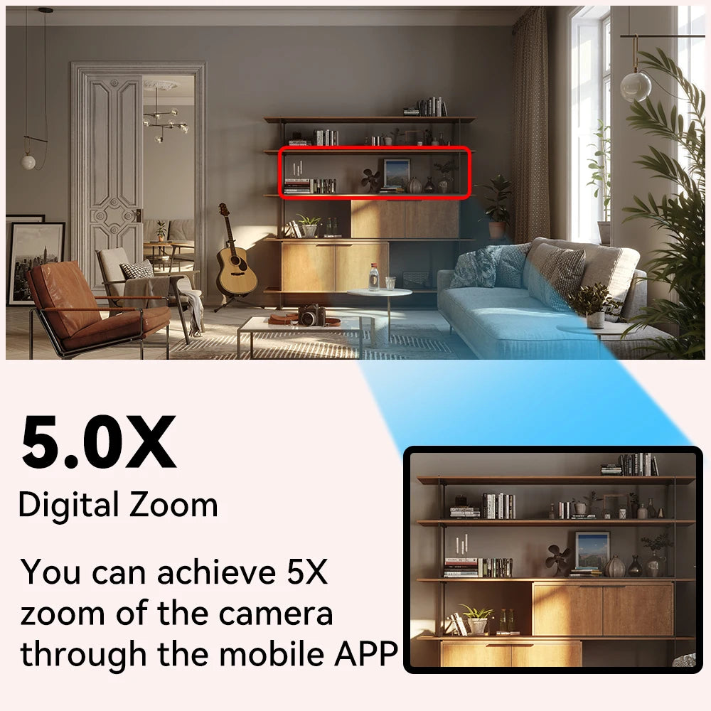 O-Kam Pro 8MP WiFi IP Camera – 2.4G Wireless Home Security with 5X Zoom & Tracking