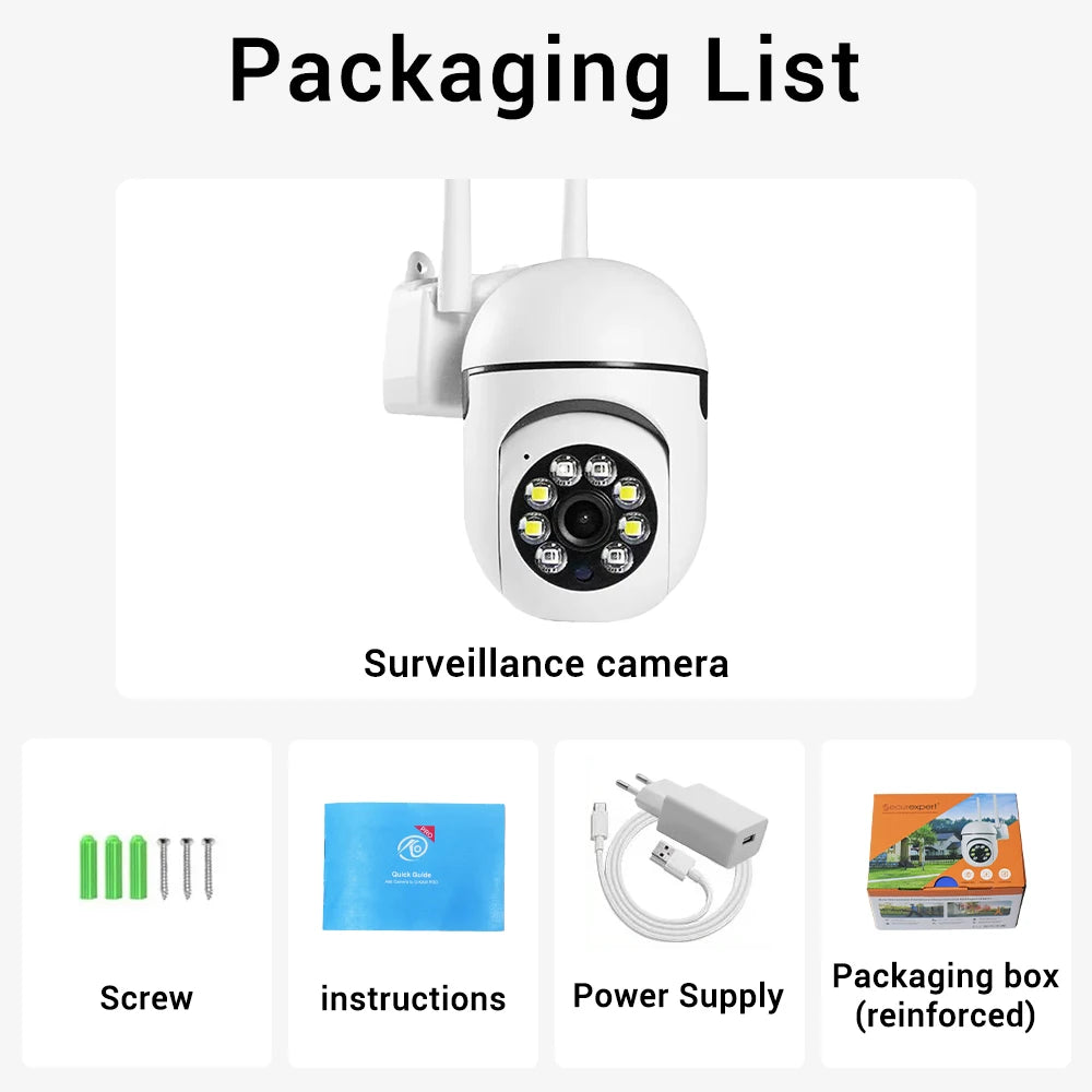 O-Kam Pro 8MP WiFi IP Camera – 2.4G Wireless Home Security with 5X Zoom & Tracking